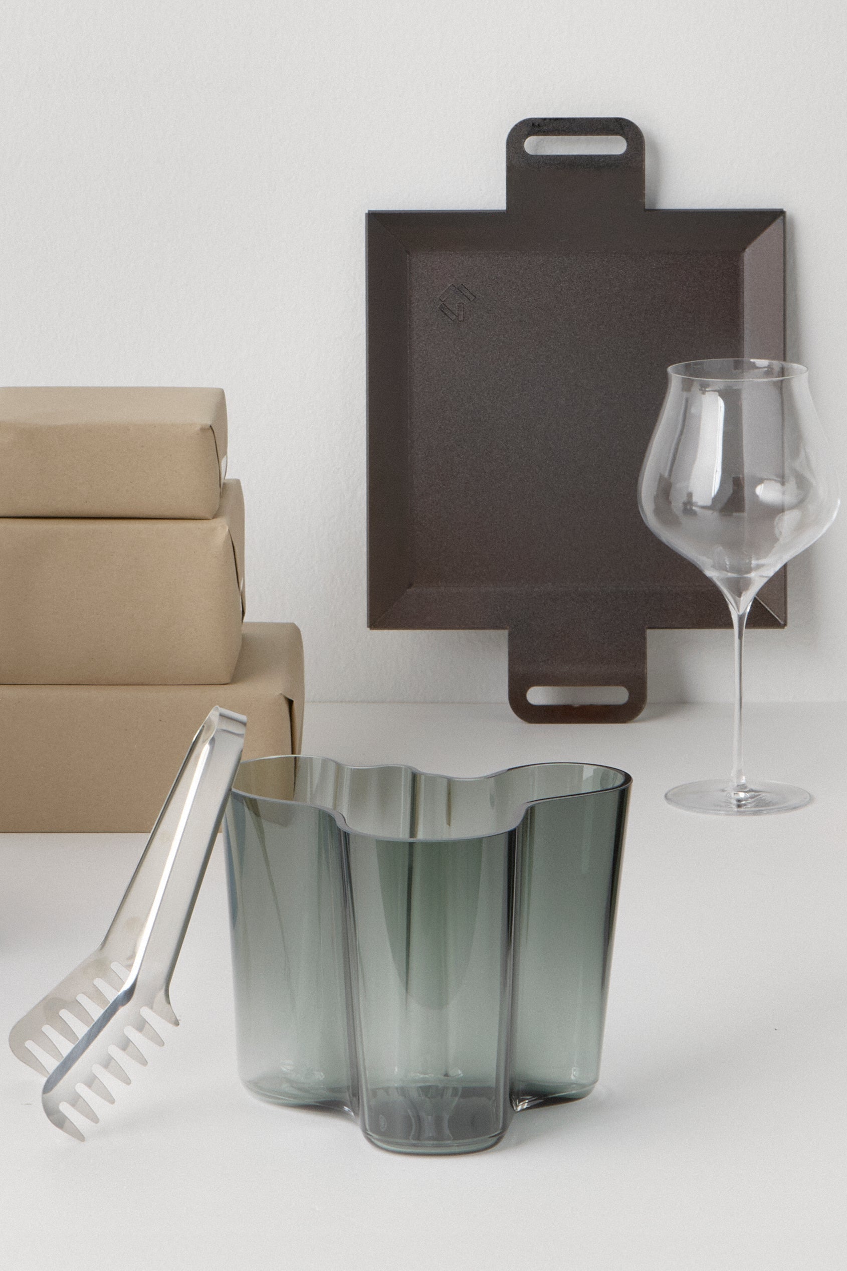 Aalto vase, grå - H16 cm